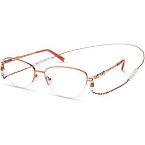 New Radiance by Viva VV-8023 034 Shiny Light Bronze Eyeglasses 53/16/140
